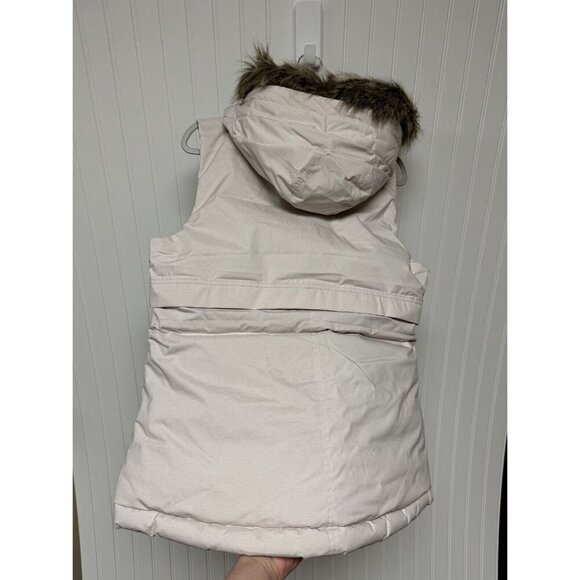 prAna Pebble Gray Heather Banajaara Hooded Vest Women Size M MSRP $249 - Picture 6 of 7